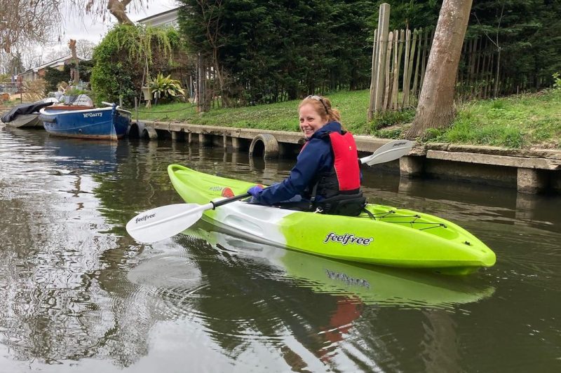 image of kayaking customer